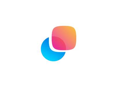 logo design trends 2020 colorful gradient logos example 1