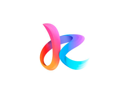 logo design trends 2020 colorful gradient logos example 3