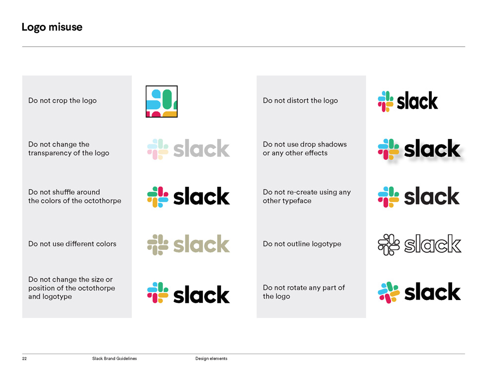 Slack Brand Guidelines Page 22