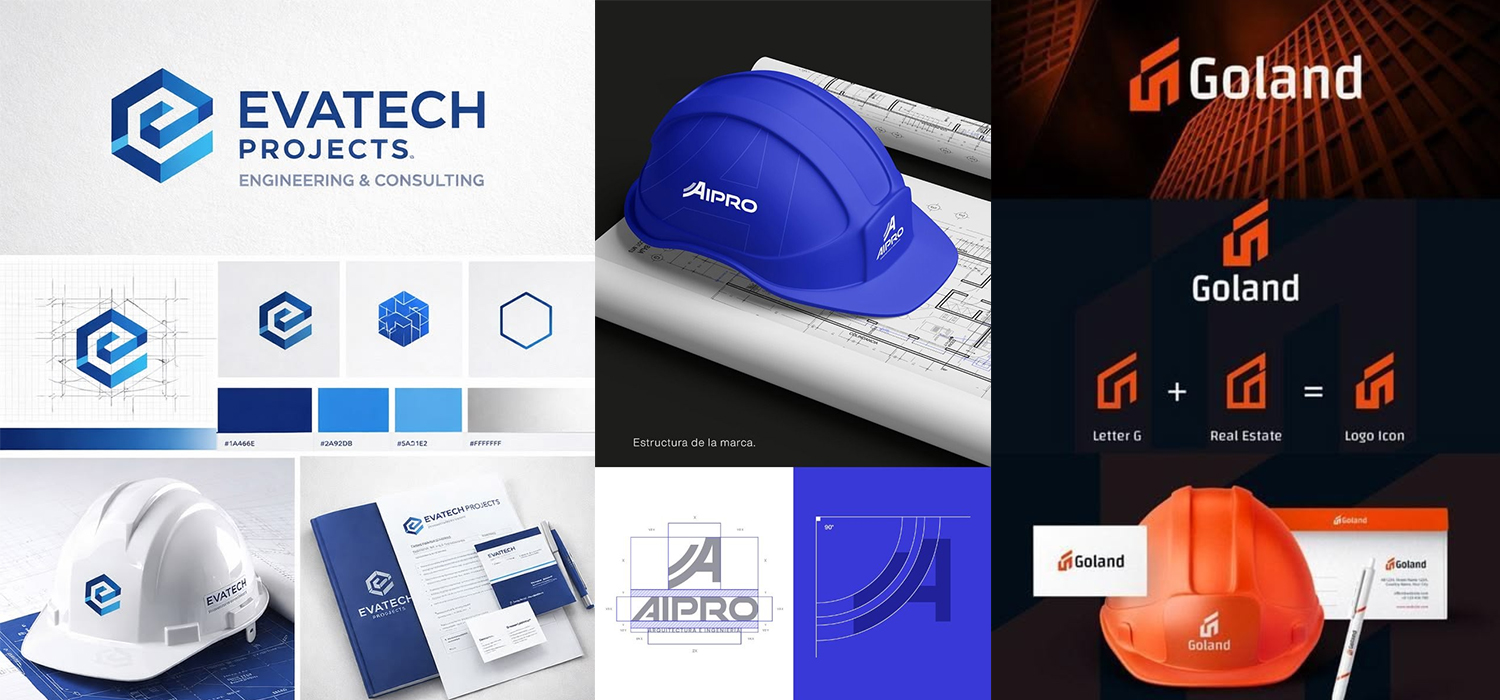 Thiết kế logo công ty xây dựng và Top 50+ mẫu thiết kế logo đẹp ngành xây dựng 2 bieu tuong logo nganh xay dung