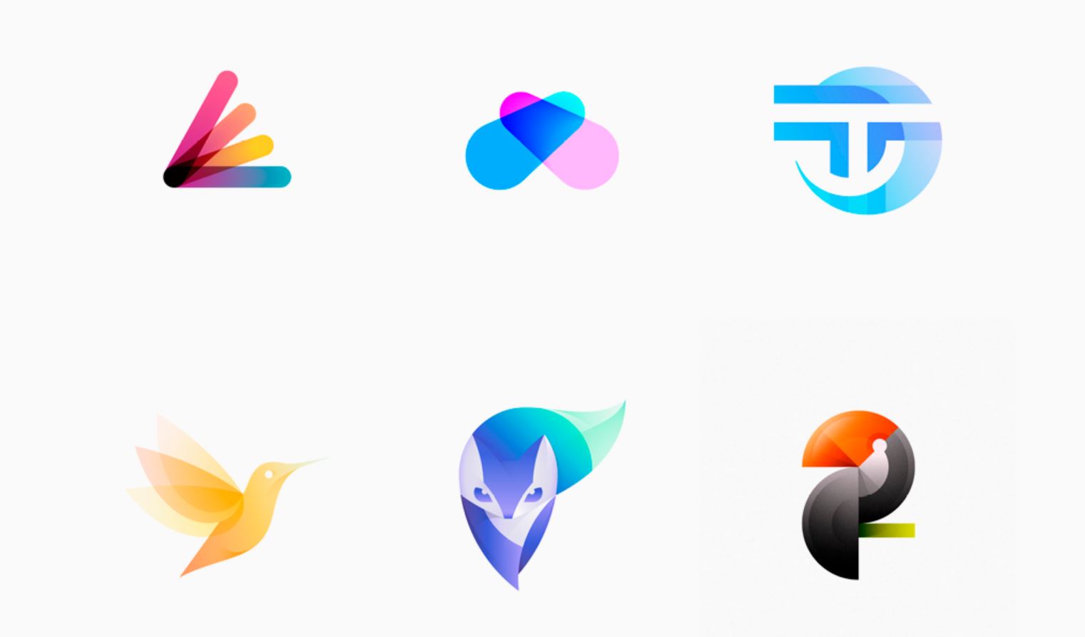 Xu hướng thiết kế logo 2022: 3D gradients