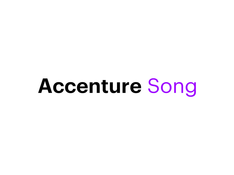 Thiết kế logo công ty Quảng Cáo và Top 50+ các logo quảng cáo đẹp, chuyên nghiệp 4 Accenture Song