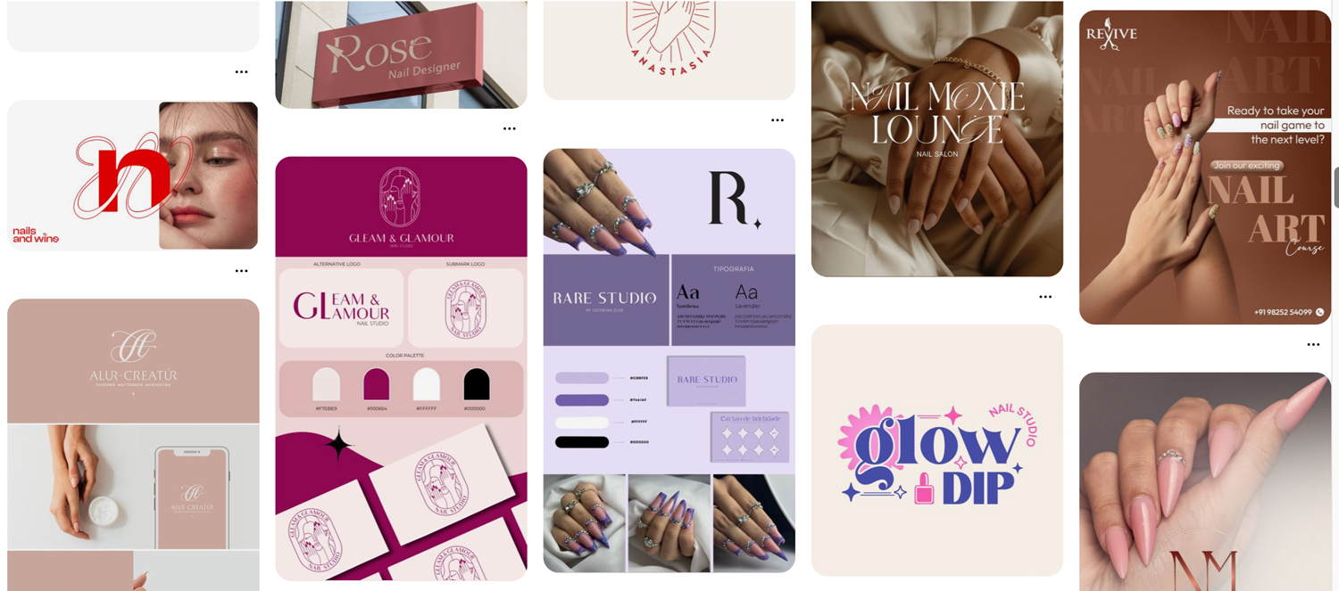 cac mau logo nganh nail